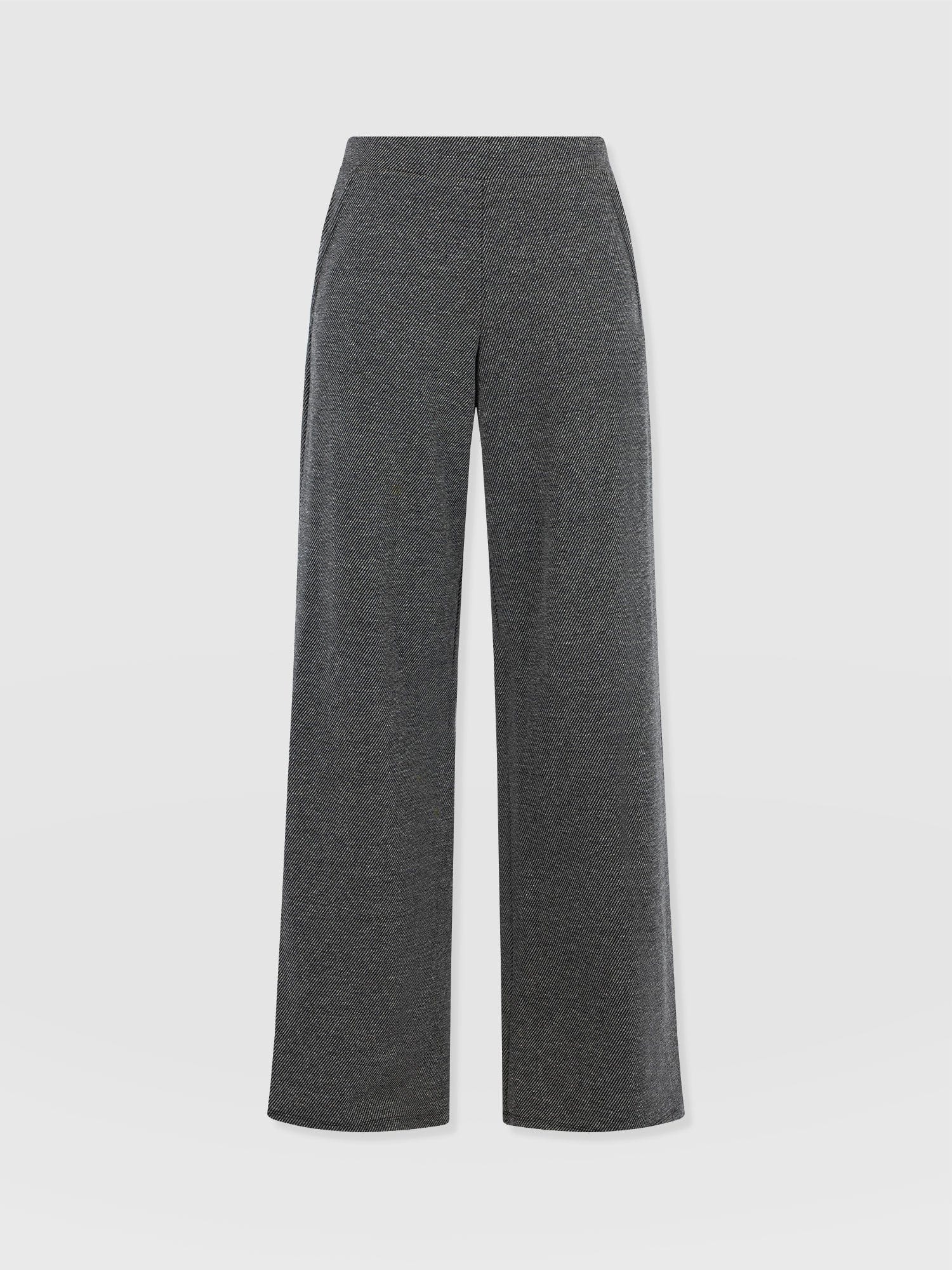 Keller Wide Leg Pant - Grey Twill